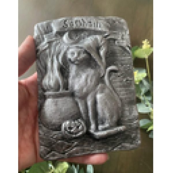Wall Plaque Samhain Cat